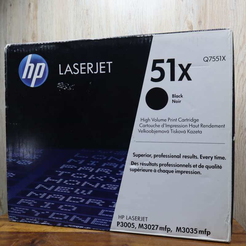 Original HP 51x (Q7551X) Black Toner Cartridge with Smart Printing Technology (13,000 pages)