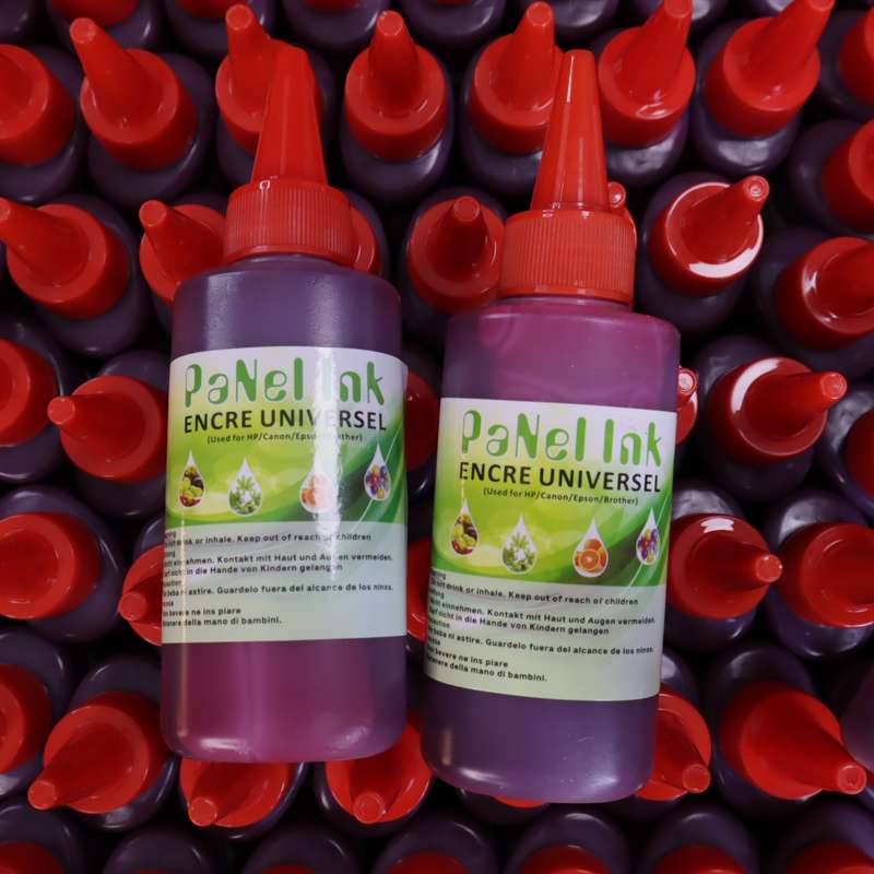 Box of Magenta Dye Inks for Ink Printers - 100 Bottles