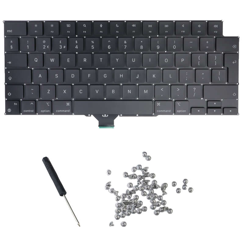 Replacement Keyboard for 2023 MacBook M3 Pro/Max Retina 16" A2991 - UK/International