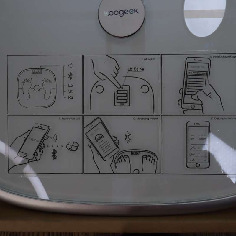 Koogeek Smart Weight & BMI Scale (SG1) Wi-Fi Bluetooth