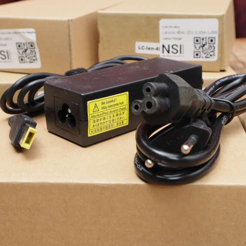 5 Pcs Lenovo 45W Square Pin Power Adapter Charger - 20v 2.25A