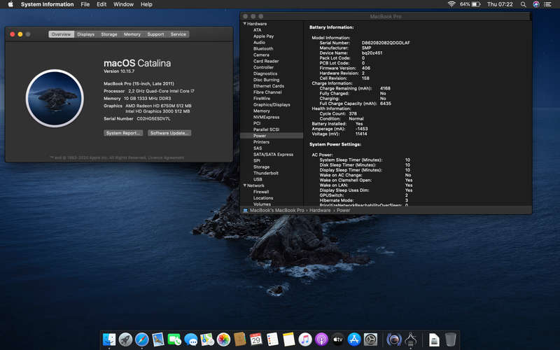 MacBook Pro Early 2011 | 15" | Core i7 - Quad Core | AMD Radeon HD | 2.2GHZ | 10GB RAM | 500GB HDD