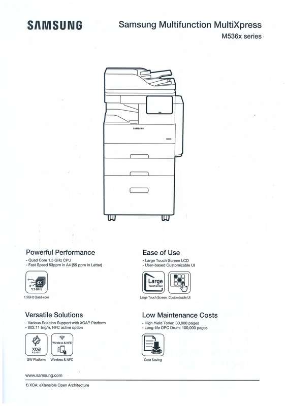 Samsung MultiXpress M5360RX Laser Multifunction Professional A4 Printer