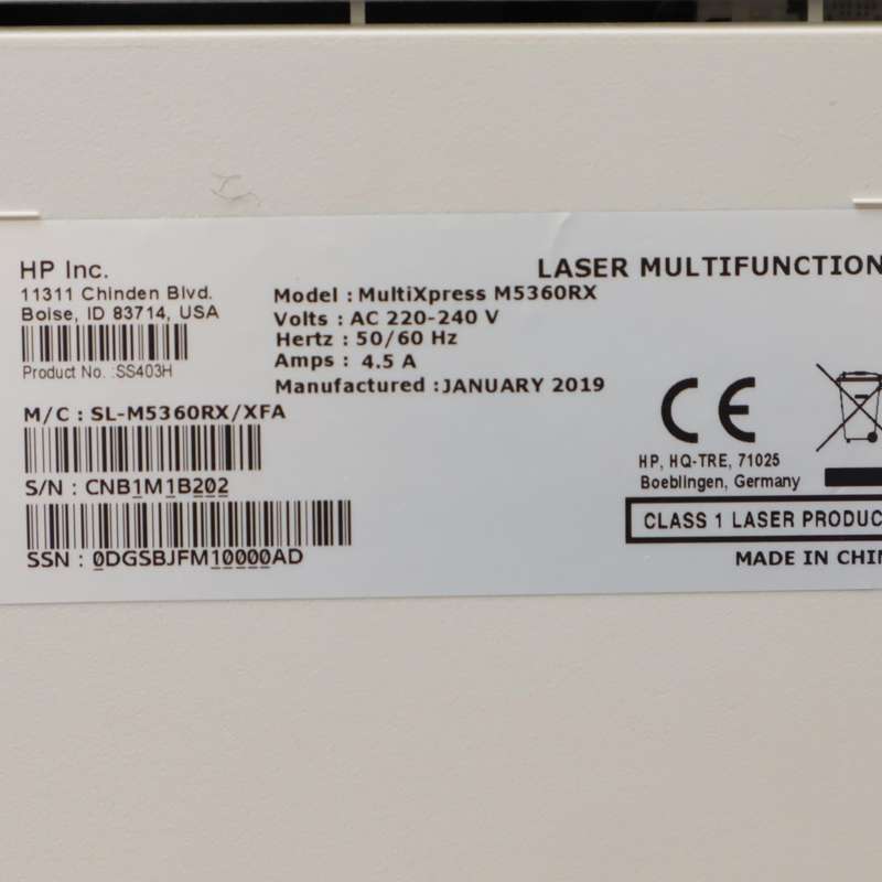 Samsung MultiXpress M5360RX Laser Multifunction Professional A4 Printer