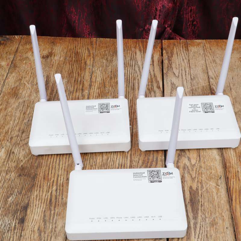 Assorted ONT Devices and Routers and Mini UPS