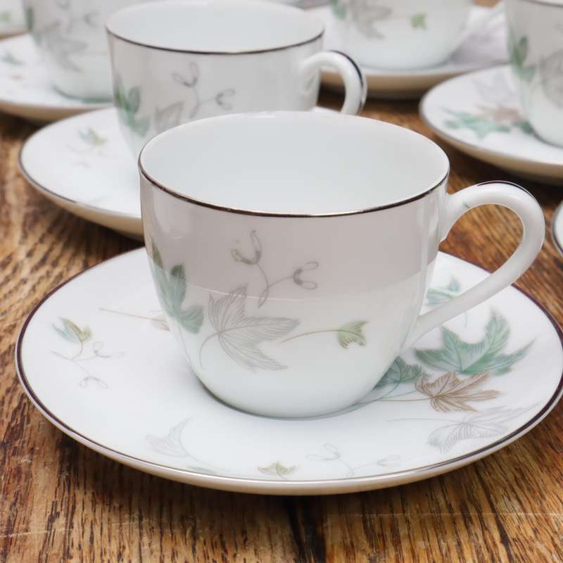 Noritake RC Japan 595 Maple Leaf Fine China Porcelain Tea Set