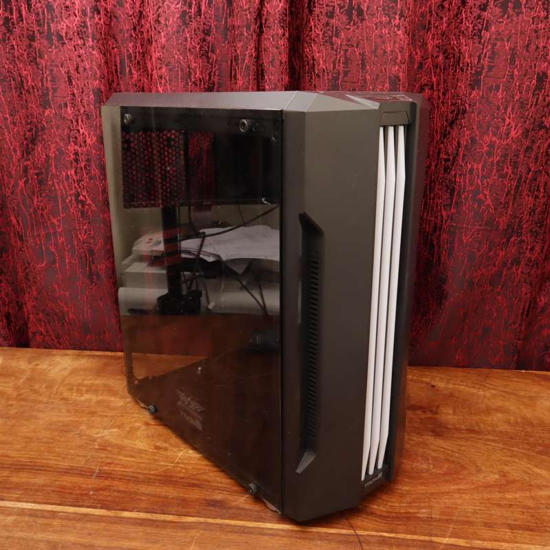 Armaggeddon Tron III Desktop PC Computer Case Tower with Glass Side Panel