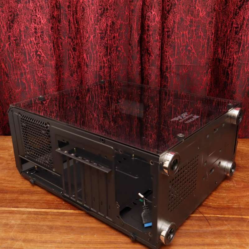 Armaggeddon Tron III Desktop PC Computer Case Tower with Glass Side Panel