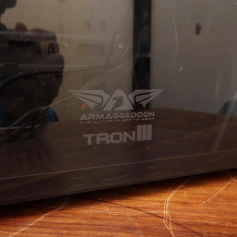 Armaggeddon Tron III Desktop PC Computer Case Tower with Glass Side Panel
