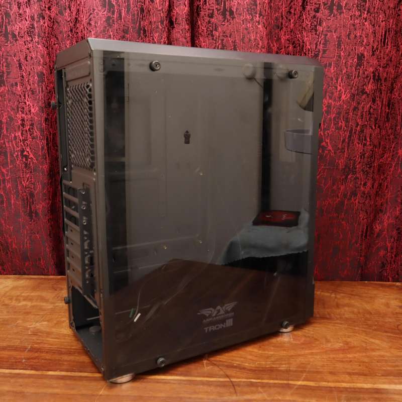 Armaggeddon Tron III Desktop PC Computer Case Tower with Glass Side Panel