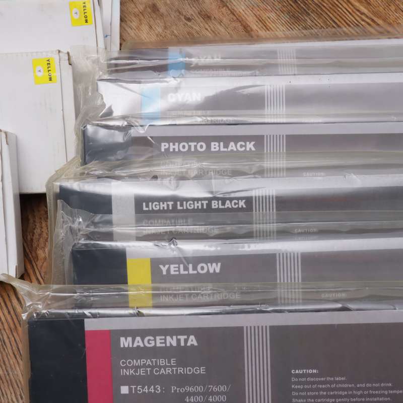 Compatible Ink Cartridges For EPSON SP Pro4880C Printer - CMYK - T6074, T6076, T6079