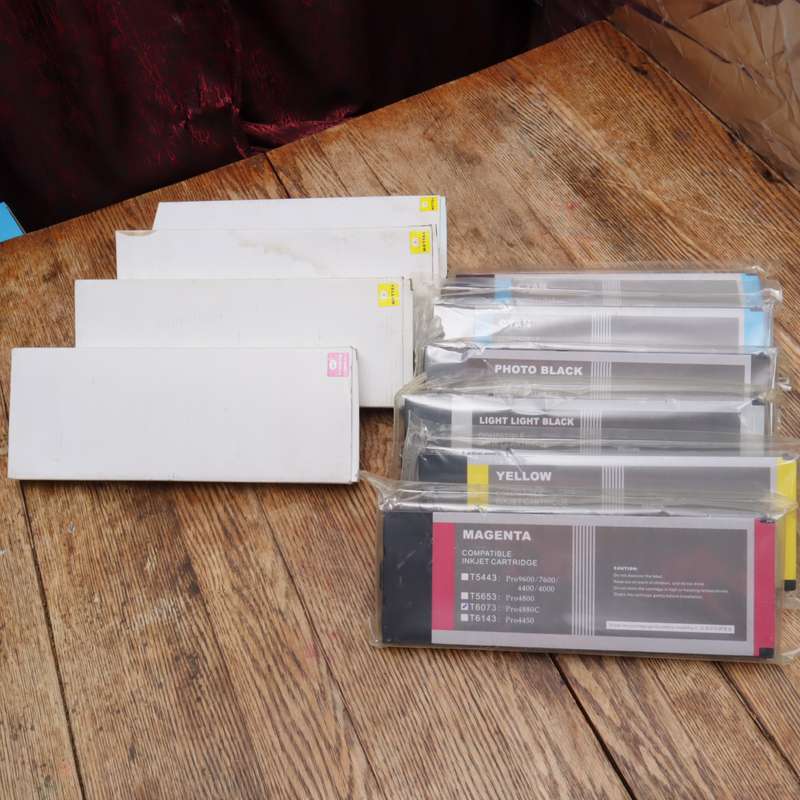 Compatible Ink Cartridges For EPSON SP Pro4880C Printer - CMYK - T6074, T6076, T6079