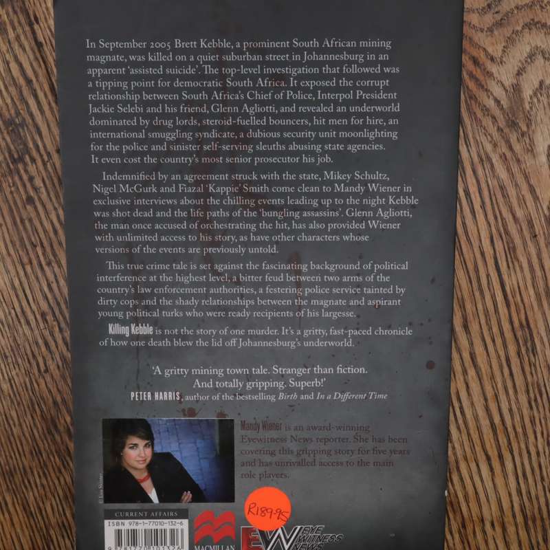 2 Pcs - Non-Fiction South African Books - Mandy Wiener - Matthew Blackman AND Nick Dall