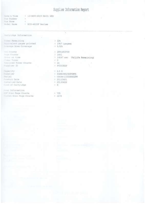 Samsung SCX-4623F A4 Monochrome All-In-One Laser Printer - Pre-Owned