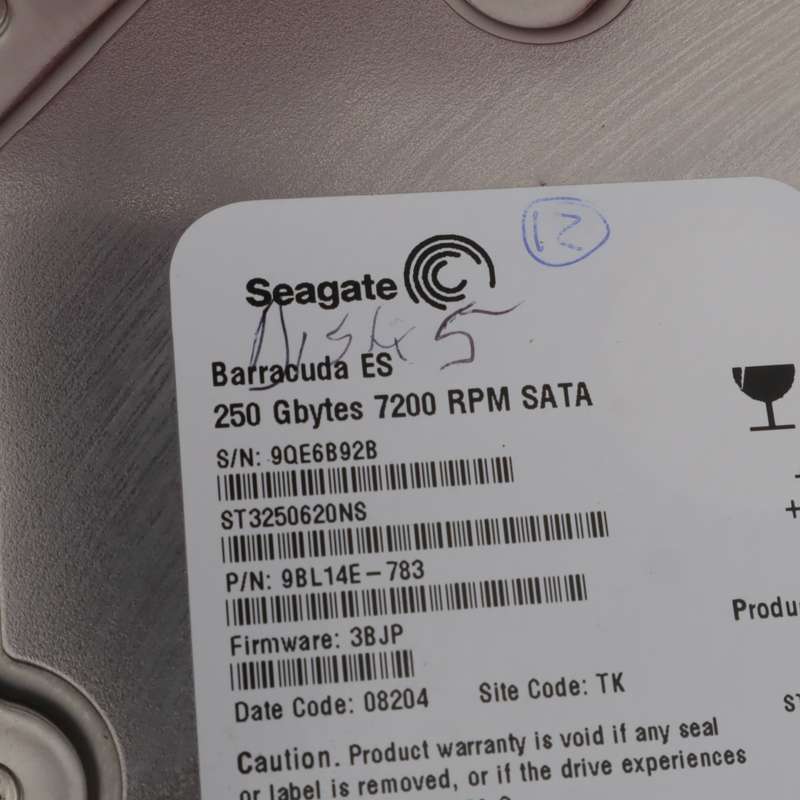 Seagate Barracuda 250GB 7200 RPM 3.5" SATA HDD - 2 Pcs