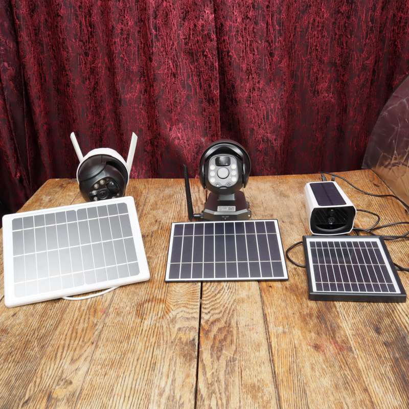 3 PCs - Solar Powered IP WiFi CCTV Security Camera with Inbuilt Lithium Battery 1080P
