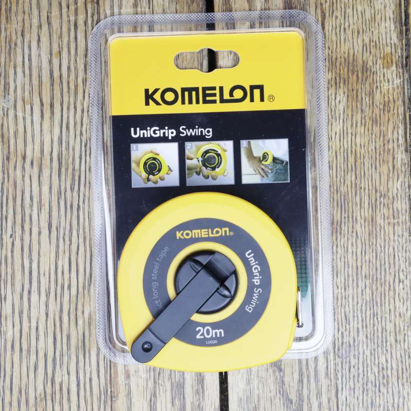 KOMELON UNIGRIP SWING LONG STEEL MEASURING TAPE | 20M | LUG20 - PACK OF TWO