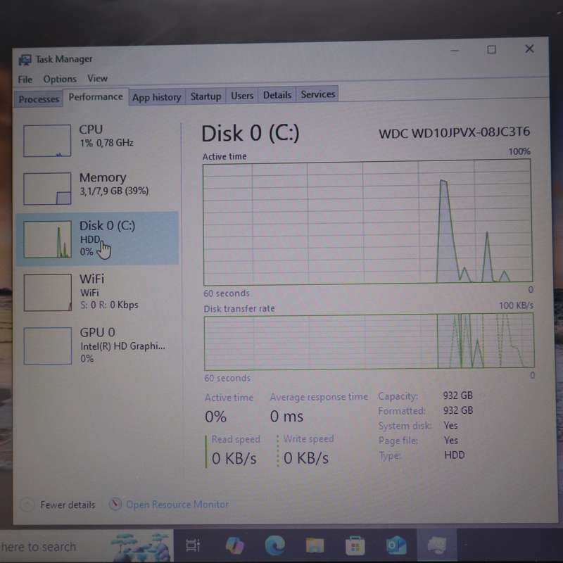 Toshiba TECRA A50-A0692 Laptop Core i7 1TB HDD - 3.0GHz 8GB RAM