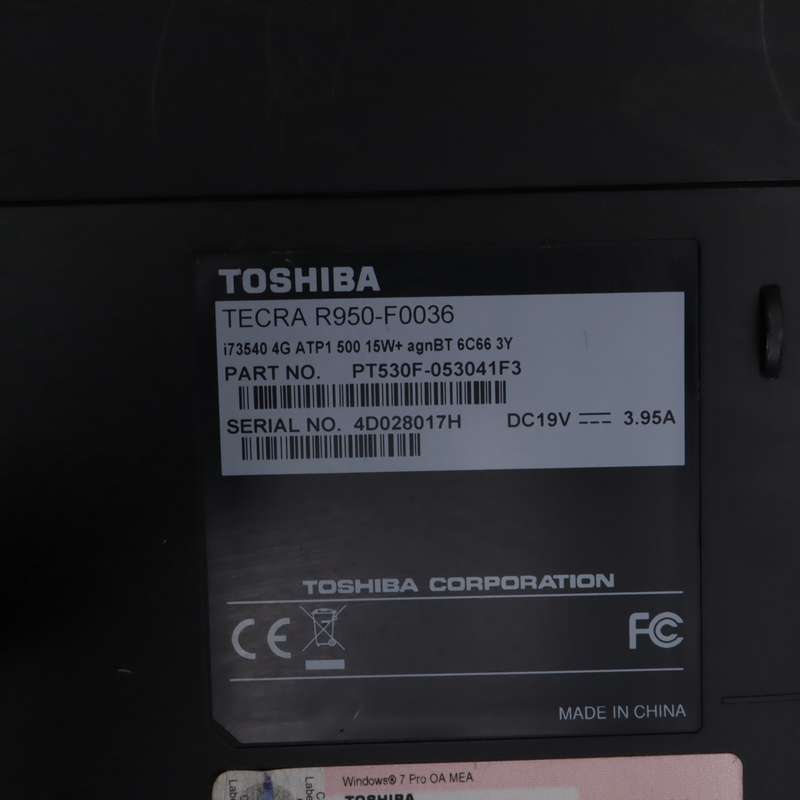 Toshiba Tecra R950-F0036 Laptop 3.0GHz Core i7 8GB RAM 500HDD 15.6" AMD Radeon