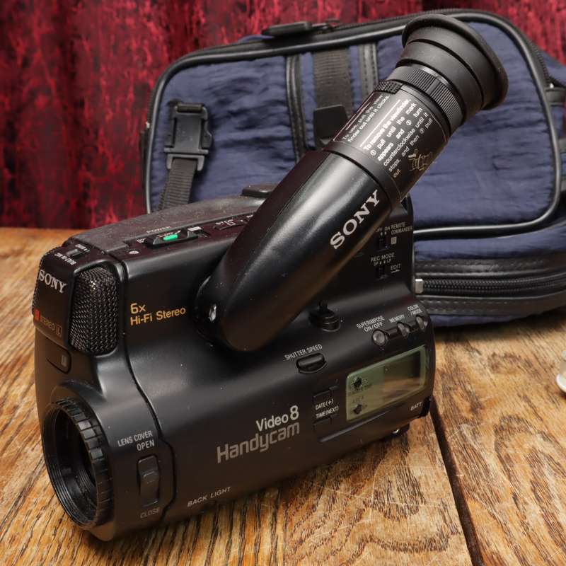 Sony Video8 Handicam Camcorder With Accessories