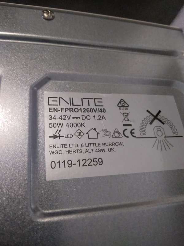 ENLITE E1260 1200mm x 600mm LED Light Panel (EN-FPRO1260V/40)