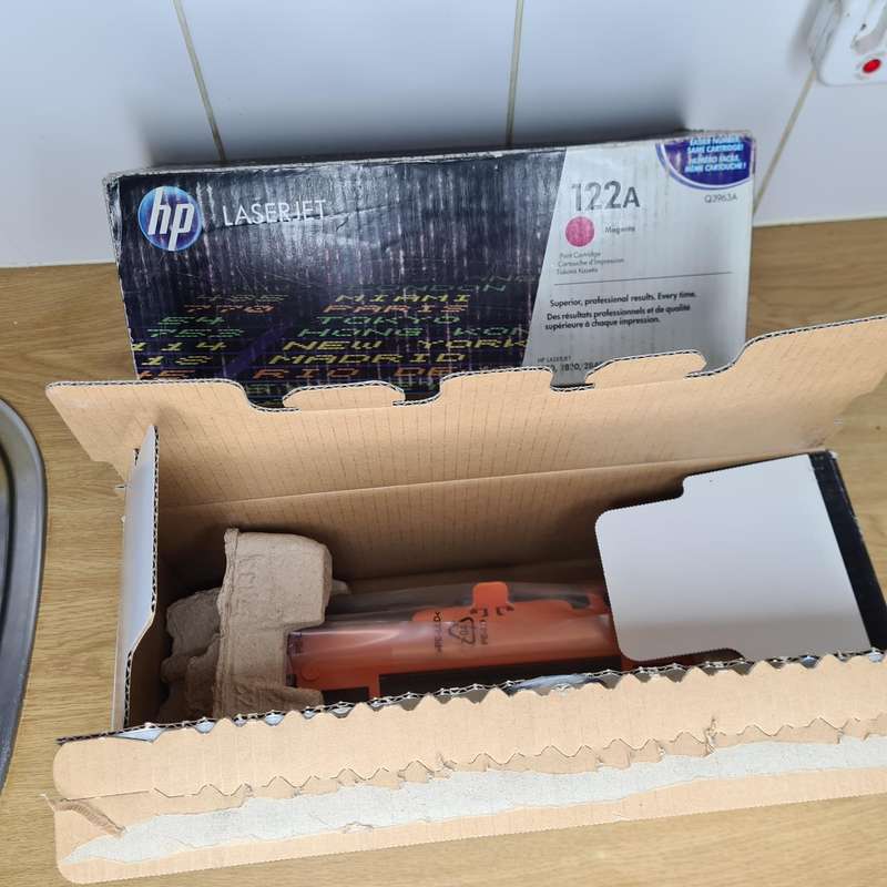 Original HP 122A Laserjet Toners - Cyan Q3961A and Magenta Q3963A