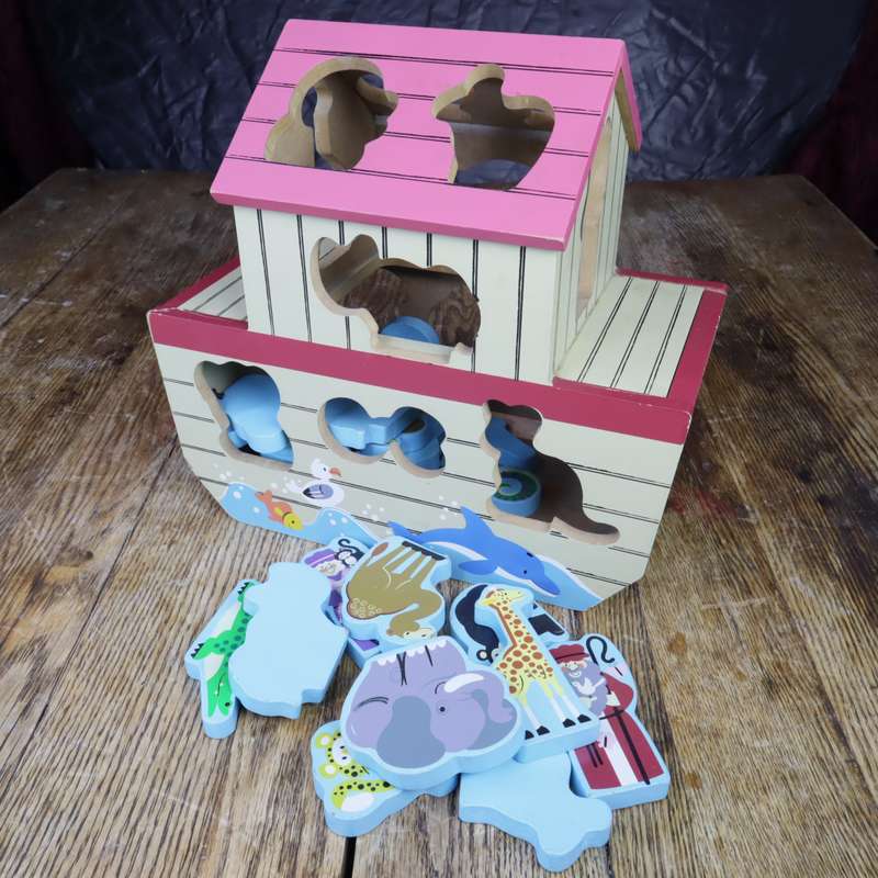 Baby Wooden Toy Blocks - Noah's Ark - Pre-Owned