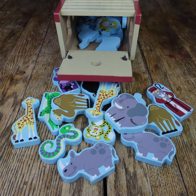 Baby Wooden Toy Blocks - Noah's Ark - Pre-Owned