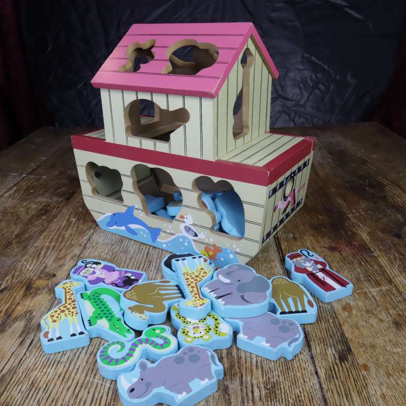 Baby Wooden Toy Blocks - Noah's Ark - Pre-Owned