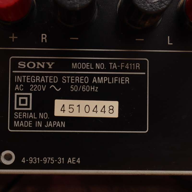 Sony TA-F411R Stereo Integrated Amplifier Receiver