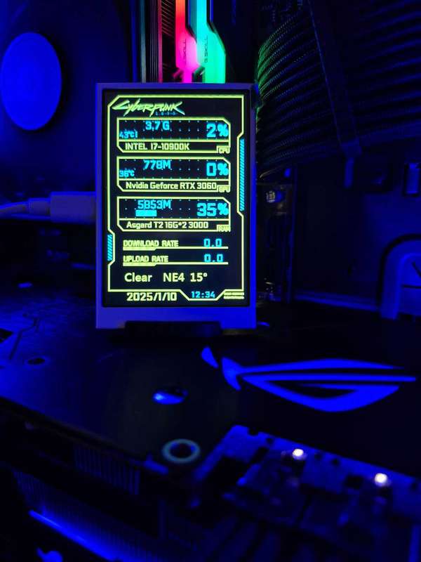 3.5" IPS PC stat monitor