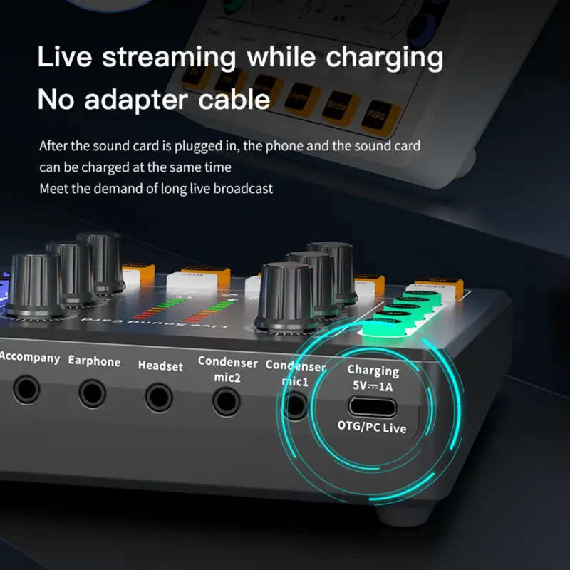 Portable Audio Interface for Podcasting and Streaming  All-in-One Sound Card