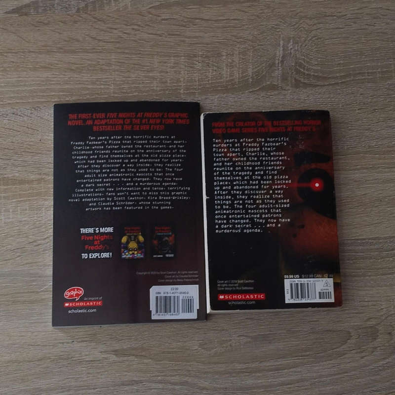 Five Nights At Freddy's The Silver Eyes Book + Graphic Novel