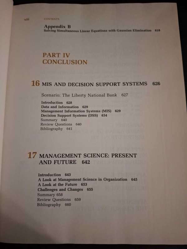 Thomas M. Cook - introduction to management science