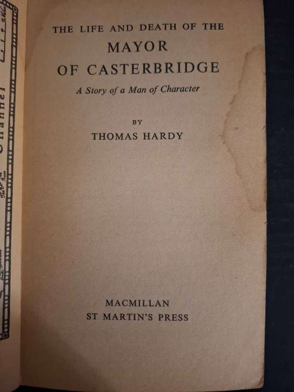 Thomas Hardy - The mayor of Casterbridge