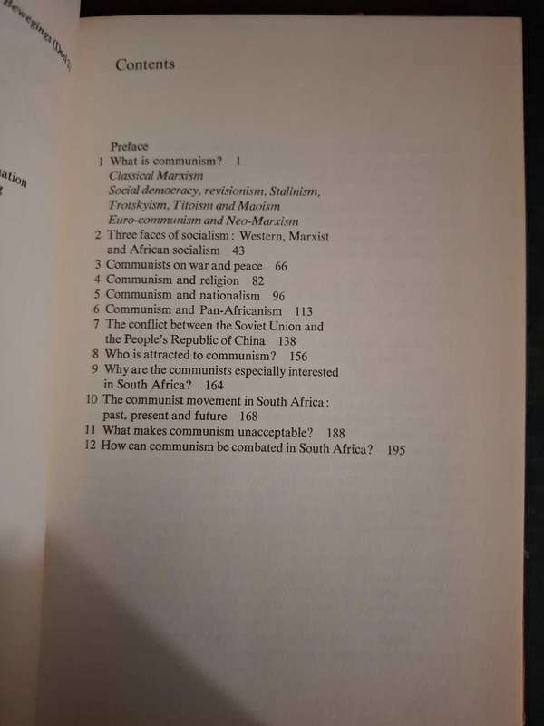 Communism and South Africa by DJ Kotze
