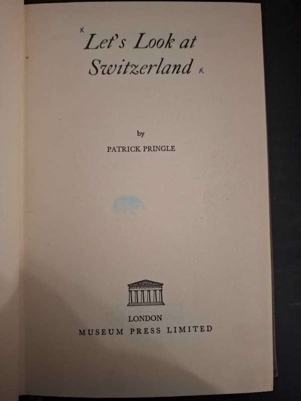 Patrick Pringle - Let's look at Switzerland