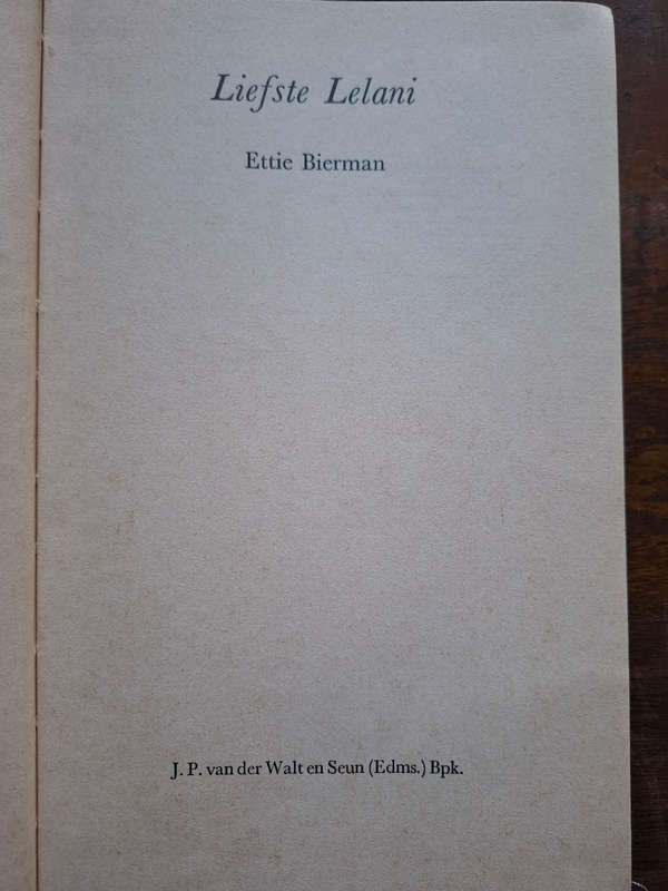 Ettie Bierman - Liefste Lelani