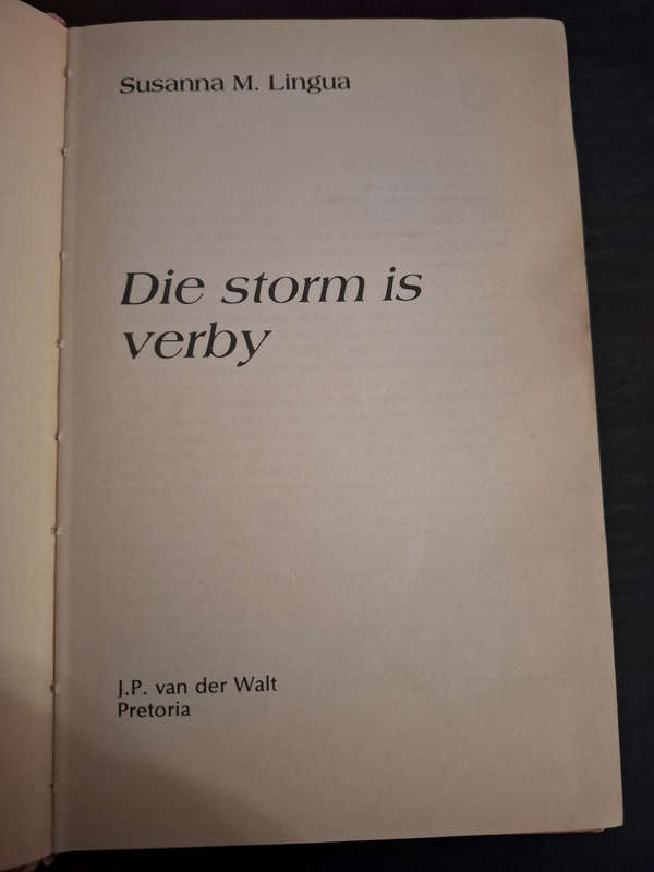 J.P van der Walt - Die storm is verby