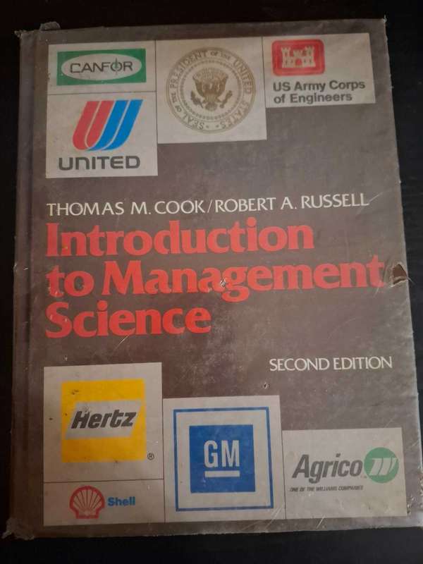 Thomas M. Cook - introduction to management science