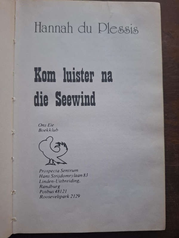 Hannah du Plessis - Kom luister na die seewind