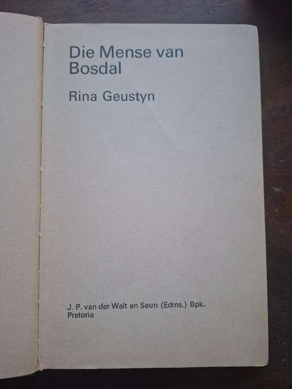 Rina Geustyn - Die mense van Bosdal