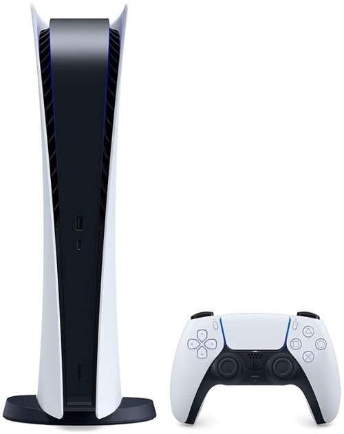 PS5 Digital console with a controller