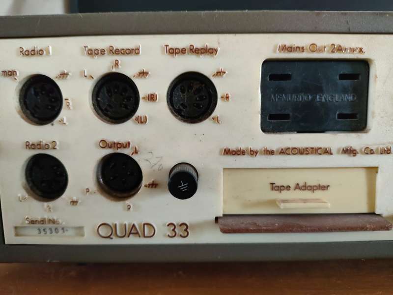 Vintage Quad 33 Pre Amp & vintage pioneer kx404 amplifier