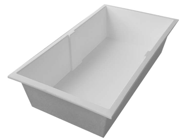 Fiberglass Plant GrowBed - 1.2m x 0.6m x 0.30m