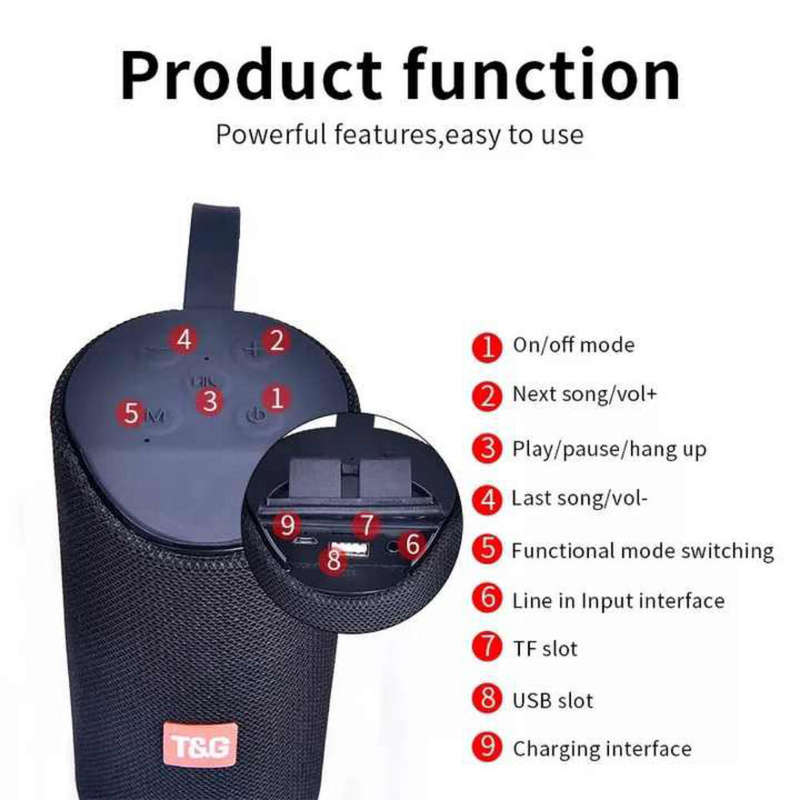 Bluetooth Wireless Portable Speaker