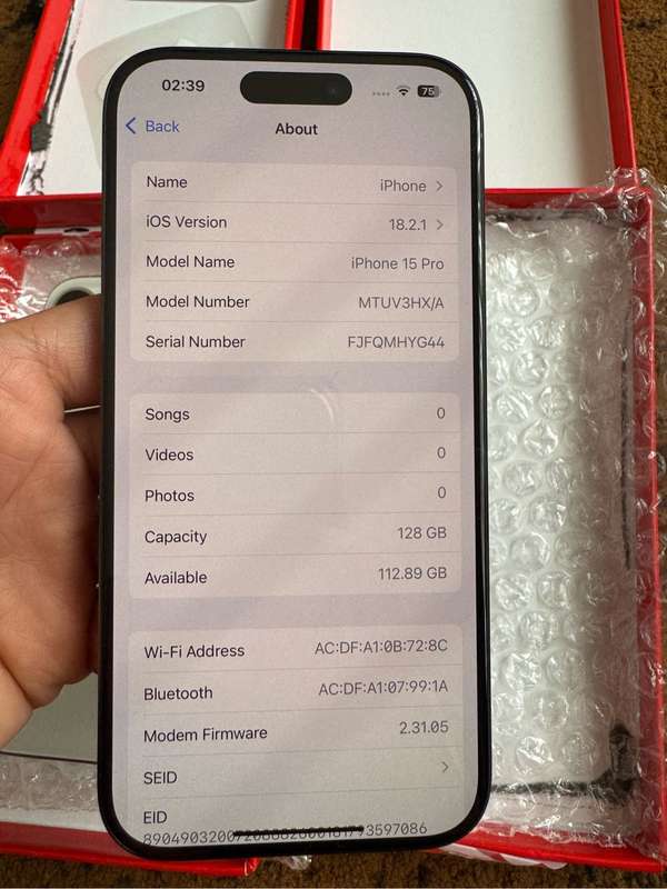 Iphone 15 pro 128gb