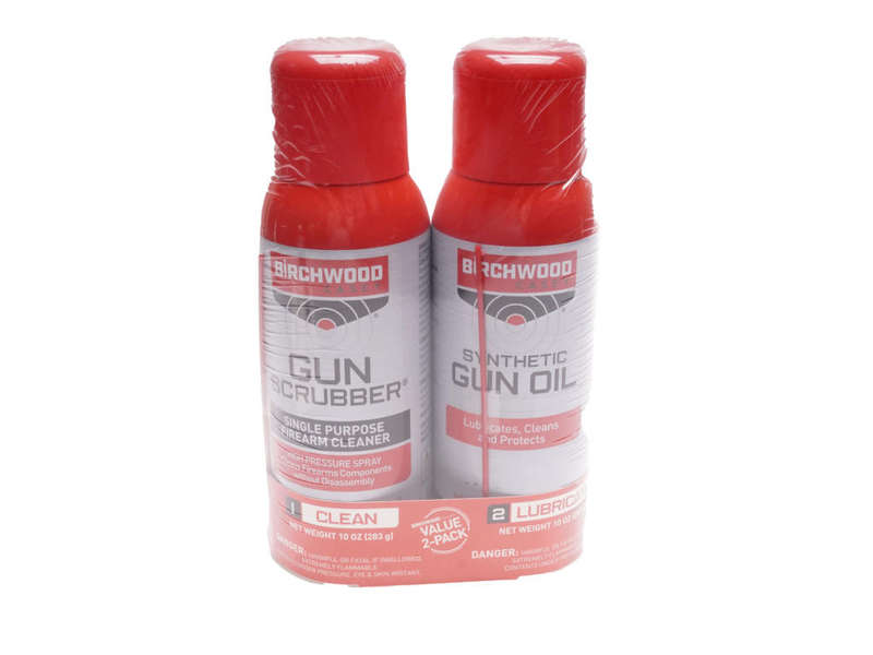 Birchwood Casey Gun Scrubber Synthetic Gun Oil Combo