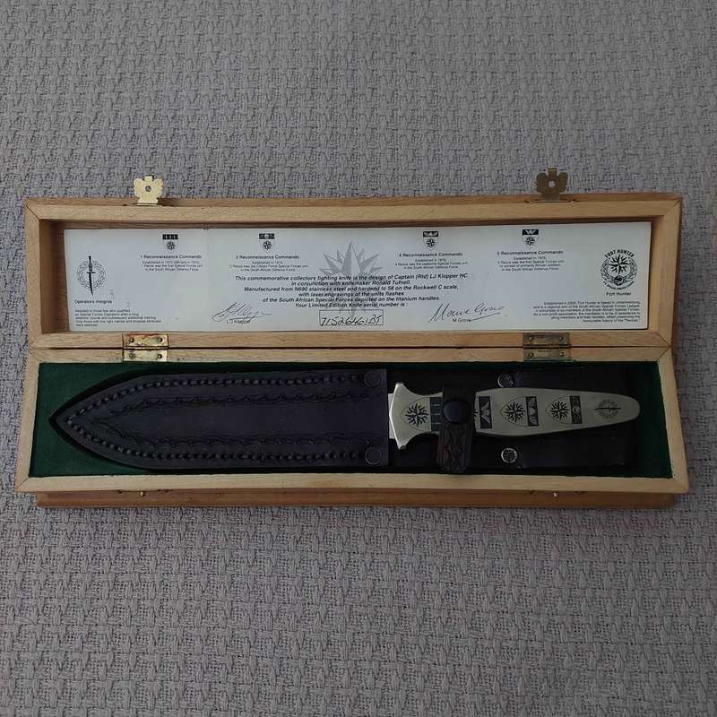 South African Special Forces (Recce) Association Collector's Knife
