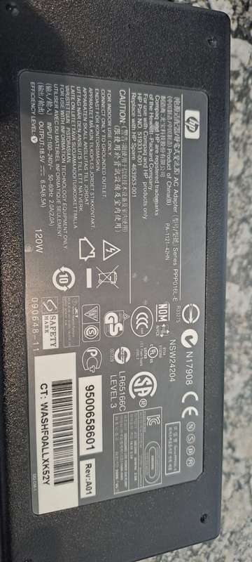 HP 120W Laptop Charger